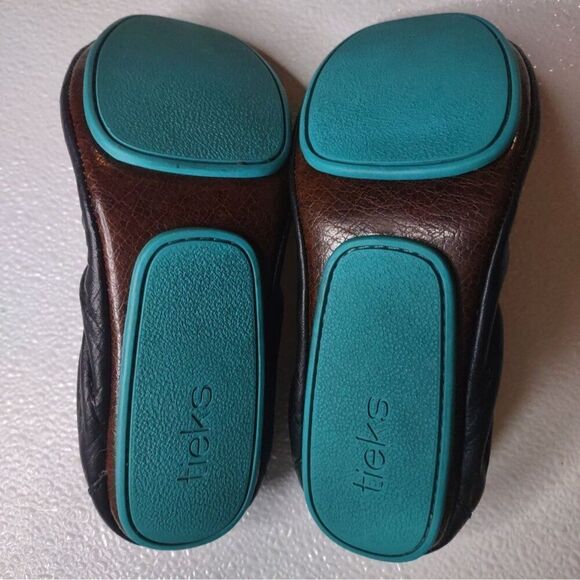 Tieks By Gavrieli Matte Black Leather Ballet Flats Size 8 - Picture 8 of 13